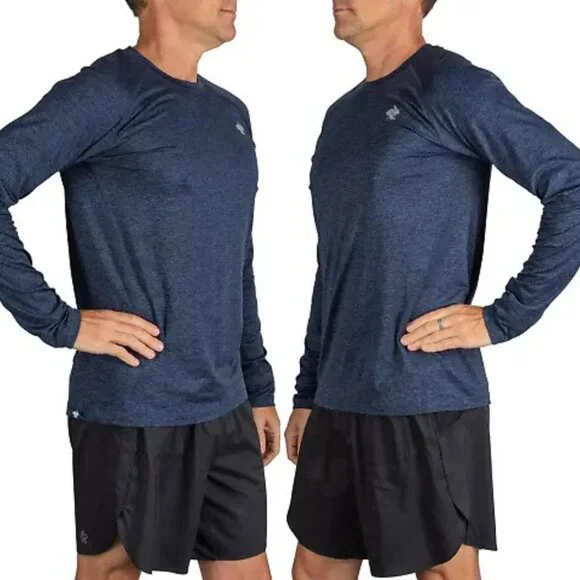 Run Rabbit California - EZ Tee Long Sleeve RM132 | XL | Heather Blue Eclipse - Picture 3 of 6